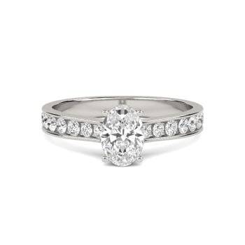 0.33ct VS/F-G Round Natural Diamond 5 Stone Ring