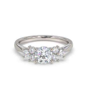 0.80ct Elegant Round Diamond Cluster Ring