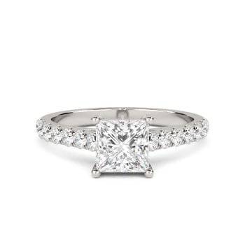 0.80ct VS/E-F 3mm Traditional Round Natural Diamond Eternity Ring