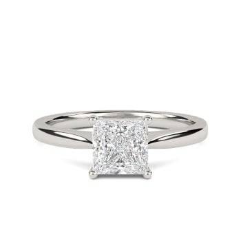 0.70ct VS/E-F Round Cluster Natural Diamond Ring