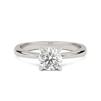 1.00ct SI1/I Round Natural Diamond Engagement Ring