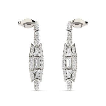 1.30ct SI2/G Round Natural Diamond Shoulder Set Engagement Ring