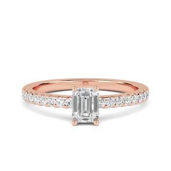 0.06ct VS/E-F Princess Natural Diamond Bezel Set Mens Ring