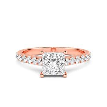 0.80ct VS/E-F 3mm Traditional Round Natural Diamond Eternity Ring