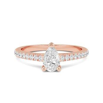 0.55ct VS/E-F Round Natural Diamond Halo Earrings