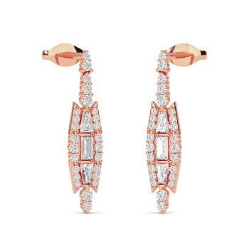 1.30ct SI2/G Round Natural Diamond Shoulder Set Engagement Ring