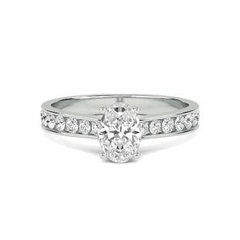 0.33ct VS/F-G Round Natural Diamond 5 Stone Ring