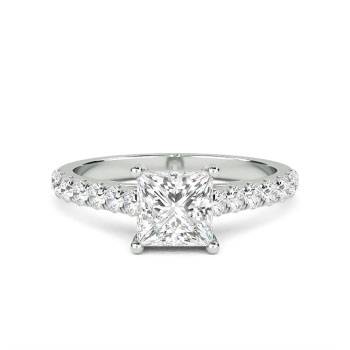 0.80ct VS/E-F 3mm Traditional Round Natural Diamond Eternity Ring