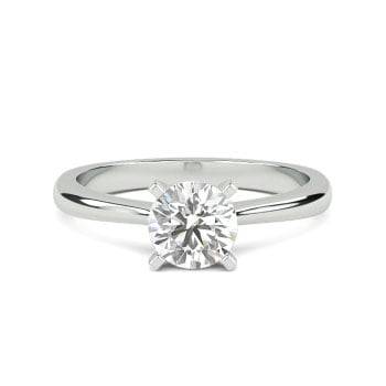 1.00ct SI1/I Round Natural Diamond Engagement Ring