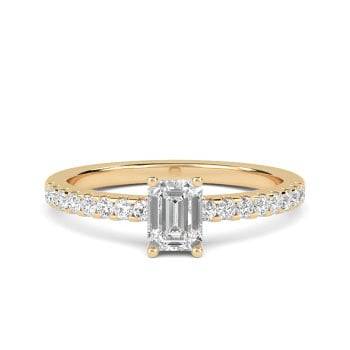 0.06ct VS/E-F Princess Natural Diamond Bezel Set Mens Ring