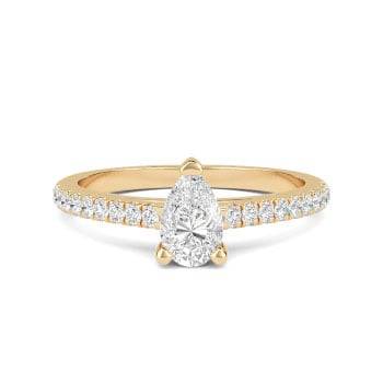 0.55ct VS/E-F Round Natural Diamond Halo Earrings