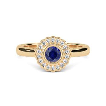 2.01ct I1/F Round Natural Diamond Solitaire Ring